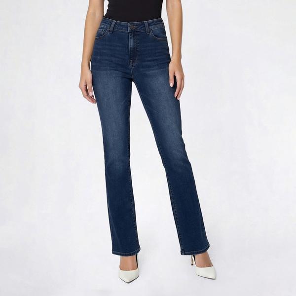 Womens Faith Jeans High Rise Slim Bootcut Jeans